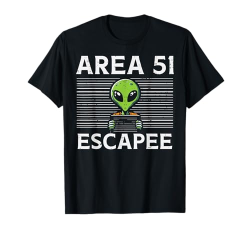 Alien Area 51 Escapee Funny Costume Ufo Men Boys Kids Women T-Shirt