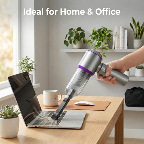Image of NWDEY Car Vacuum, 20000Pa Cordless Handheld Vacuum & Air Duster, 4-in-1