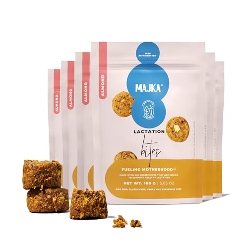 Image of Majka Lactation Bites for Nursing Moms - Vegetarian Whole Food Snack for Postpartum Recovery (4 Bites Per Bag) (3 Bags)