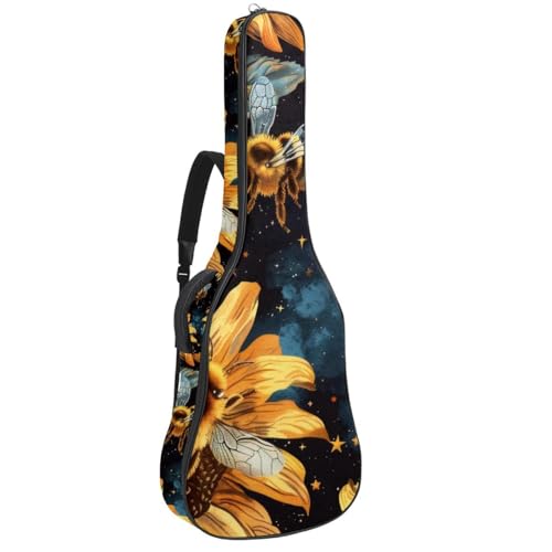 Étui guitare acoustique imperméable 109 cm : protégez votre instrument de la pluie à vélo