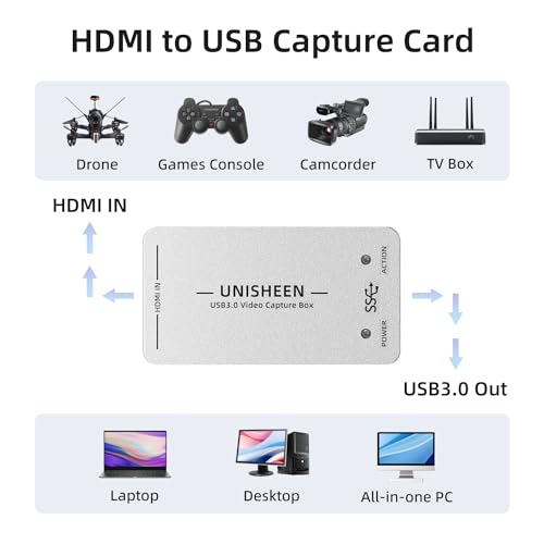 Carte de capture vidéo HDMI 1080P60 USB 3.0 pour diffusion en direct