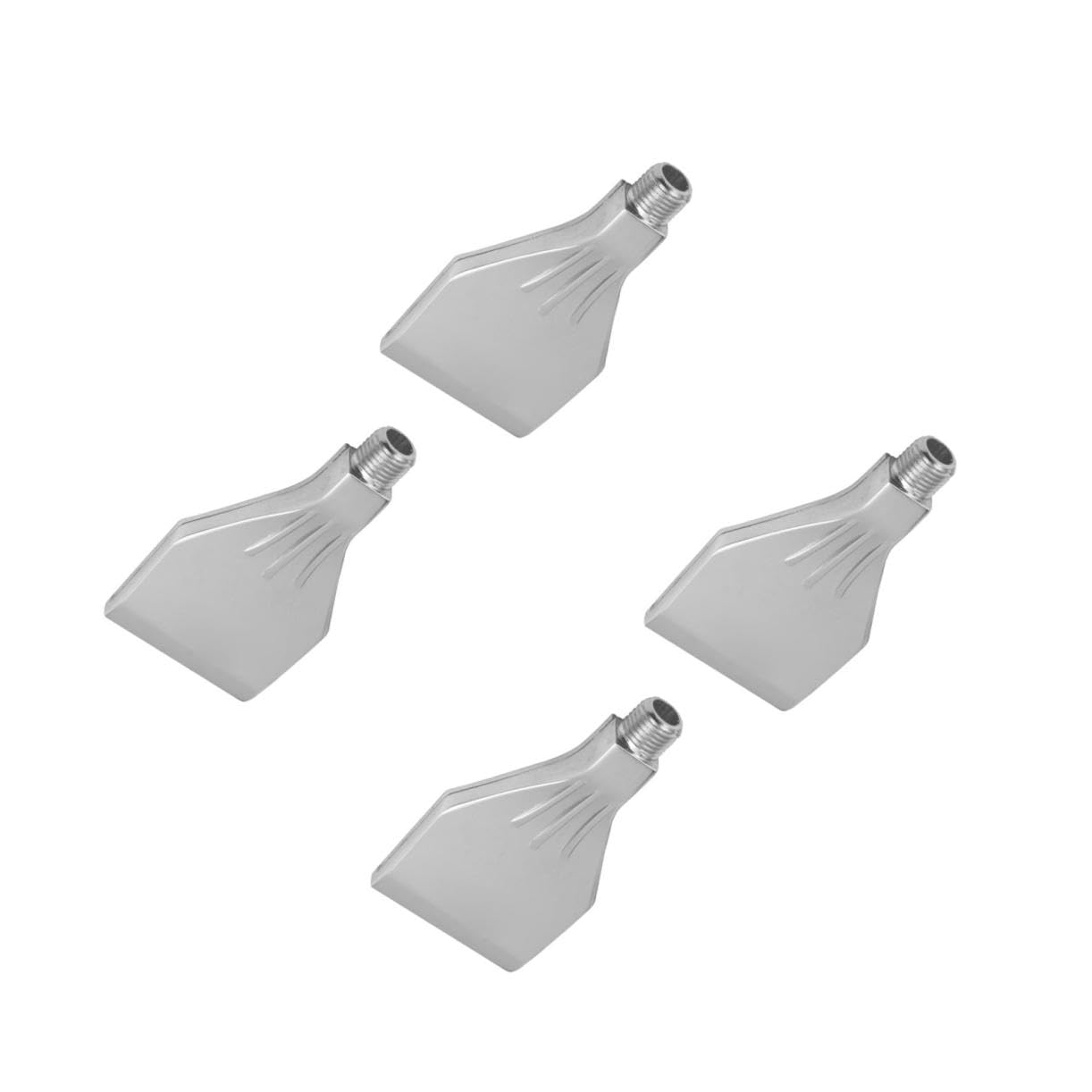 4 Pz Ugelli Soffianti in Lega di Alluminio Argento per Auto e Accessori per Vasca da Bagno e Asciugatrice