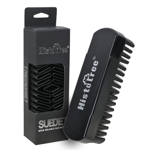 Histotree Suede Brush for Shoes Furniture Boots Bags Belts Natural Suede Cleaner with Crepe Ribbon, Suede & Nubuck Cleaning Brush