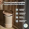 BLUEAIR Room Humidifier - DreamWell - 48Hr Top-Fill Mist-Free InvisibleMist Technology Aroma Stone for Essential Oils and Soothing Mood Lighting - Quiet Operation for Bedroom and Home Use, Beige