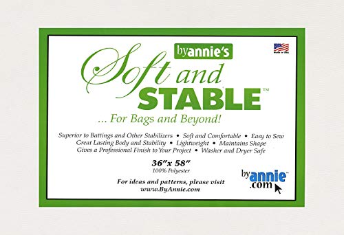 Soft and Stable White 100% Polyester Stabilizer 36in x 58in by Annie - Used condition - US$24.16