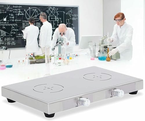 Agitateur magnétique de laboratoire à plateau en acier inoxydable durable 1 à 6 postes