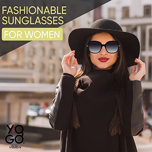 Yogo Vision Polarized Sunglasses for Women Square Classic Trendy Stylish Sun Glasses 100% UV Protection2
