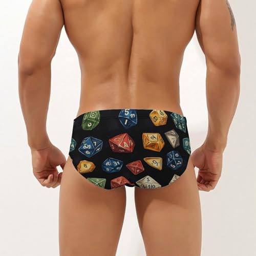 D and 20 Dice Dungeons Men's Swim Brief Sexy Bikini Swimwear Swimsuit Trunks Bathing Suits2