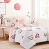 HOMBYS Tufted Rainbow Queen Bedding Set for Girls, 5PCS Boho Comforter Set with Sheets & Pillowcases, Soft and Cozy Kids Bedding for All Seasons, Full/Queen #1