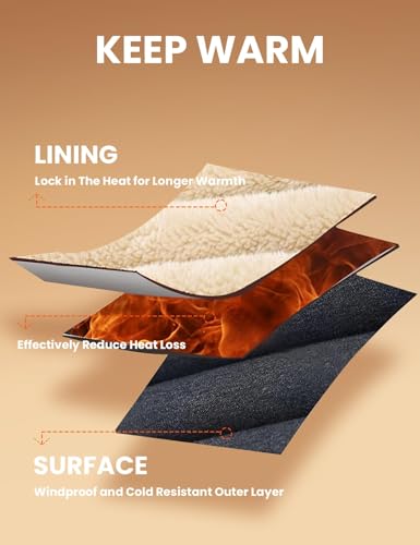 Gihuo Men’s Quarter Zipper Fleece Sherpa Lined Sweatshirt Winter Warm Thick Fashion Pullover Tops Loungewear2