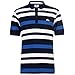 Lonsdale Yarn Dye - Camiseta Polo para hombre - Fantasía a rayas Azzurro/Bianco/Blu 3XL