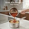 Idymere Tri-ply Stainless Steel Pot - 1.5 Qt & 2.5 Qt Heavy Duty Sauce Pan with Lid, Nonstick Stainless Steel Cookware Set Cooking Pot, Multipurpose Saucepan with Stay Cool Handle #4