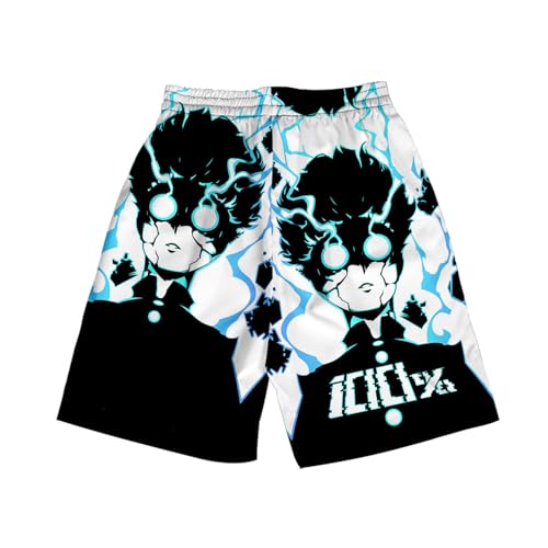 ISaikoy Anime Mob Psycho 100 Beach Shorts Swim Trunks Summer Boardshorts Jersey Short Pants2
