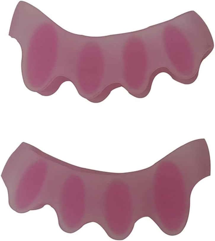 Toe Straightener,Toe Separators for Overlapping Toes,Gel Silicone Straightener Corrector,Spreader Spacers Hallux Valgus and Crooked Toes