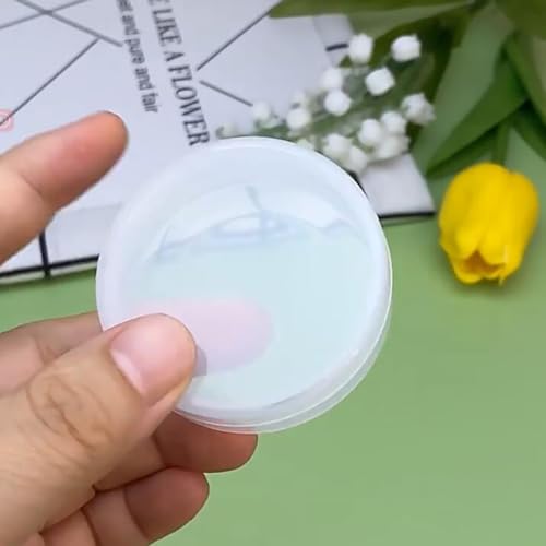 Image of 12 Pieces Mini Plastic Round Containers (0.5 oz) 2.17 x H0.71 Inch, Plastic Round Storage Jars for Collecting Small Items, Beads, Jewelry, Game Pieces, Crafts