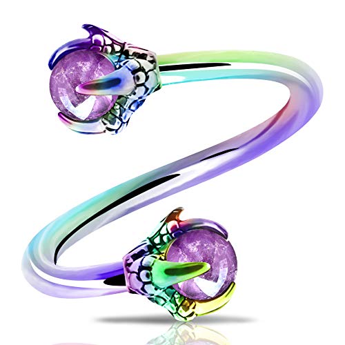 Piercing OUFER acier zircone cubique anti-irritation pour peaux sensibles