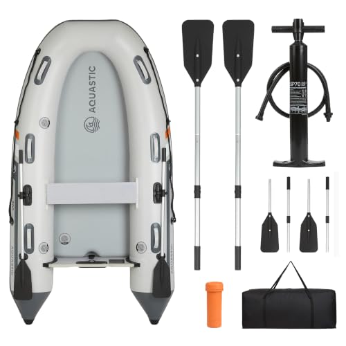 AQUASTIC DS Hybrid Schlauchboot für 4 Personen mit Drop-Stitch-Boden