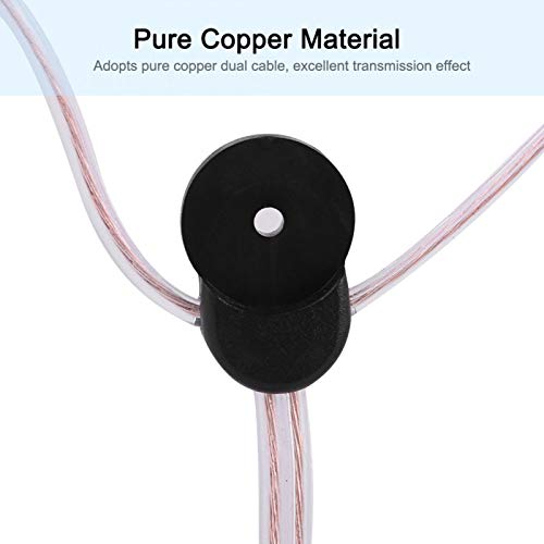 Jacksing Rádio FM, antena dipolo FM, receptor FM doméstico interno com conector fêmea de TV, recepto