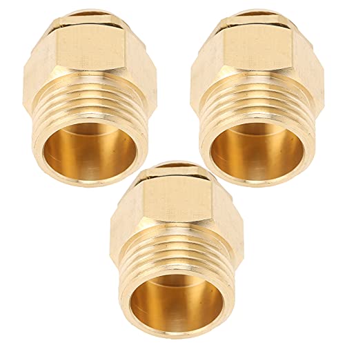 Bicos de aspersão de rosca G1/2 de cobre, conjunto de cabeças de microaspersão, 3 peças de bocal de