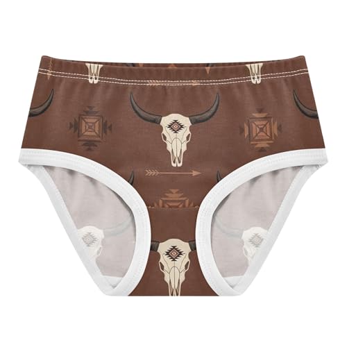 Girls Underwear Toddlers 2t Cotton Panties for Girl Fun Print Underpants Briefs Classical White Goats Brown