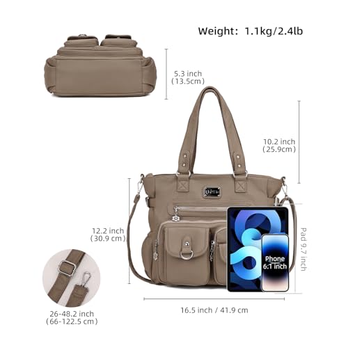 Image of KL928 Large Purses for Women Shoulder Bag Tote Handbags Stylish Vegan Leather Hobo Bags Ladies, A-Black-4 | Large