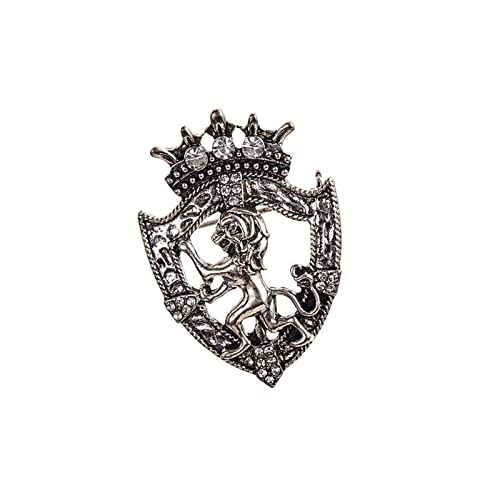 Tachiuwa Broches Vintage Crachá Lapela Retro Pin Lion Animal Vestuário Acessórios Moda para, Masculi