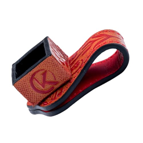 KONLLEN - KONLLEN Kreidehalter aus Leder, graviert, magnetisch, pflanzlich gegerbtes Leder, Billardqueue, Snooker, leise, Billardzubehör