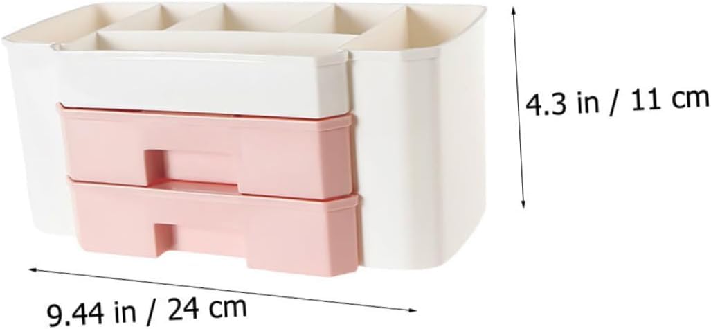 1 Pieces Cosmetic Storage Box Makeup Organizer for Vanity Multi-Storage Case Drawer Storage Bins Cosmetic Storage Case Cosmetic Organizer 1
