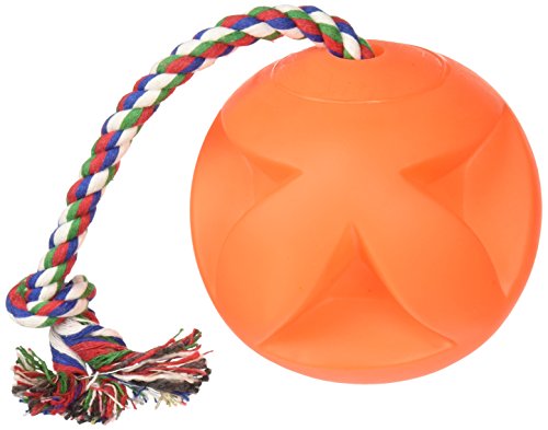Soft-Flex Toss-N-Clutch Ball Rope Dog Toy, 4.5-inch