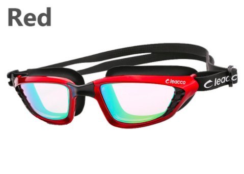 Silica Gel Anti-Fog Swim Goggles Anti-UV Glass Men's Women's Scratch-Proof Lens Adjustable Eyewear