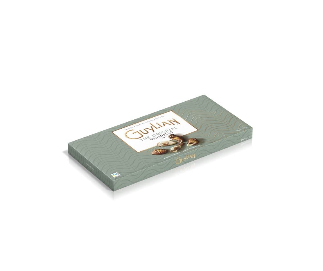 Guylian Meeresfrüchte Nuss-Nougat Pralinen 500 g-Packung im 6er Pack – Original Premium Belgische Pralinen mit Nuss-Nougat Füllung und zarter Marmorierung (6 x 500g)