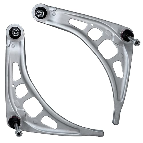 Image of Detroit Axle - 6pc Front End Control Arms Kit for BMW 320i 323Ci 323i 325Ci 328Ci 328i 330Ci 330i Z4 2 Lower Control Arms w /Ball Joints 2 Inner Tie Rods 2 Boots Replacement