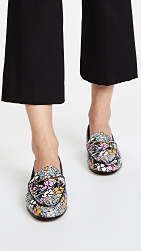 Image of Sam Edelman Womens Loraine Loafer Bright Multi /Black Retro Floral Print Snake /Nappa 12 M