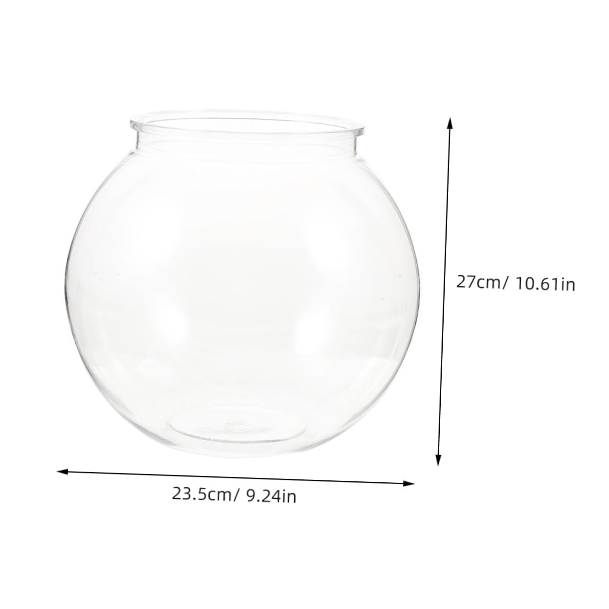 POPETPOP Pecera De Plástico Pequeña Redonda para Oficina Decorativa y Resistente