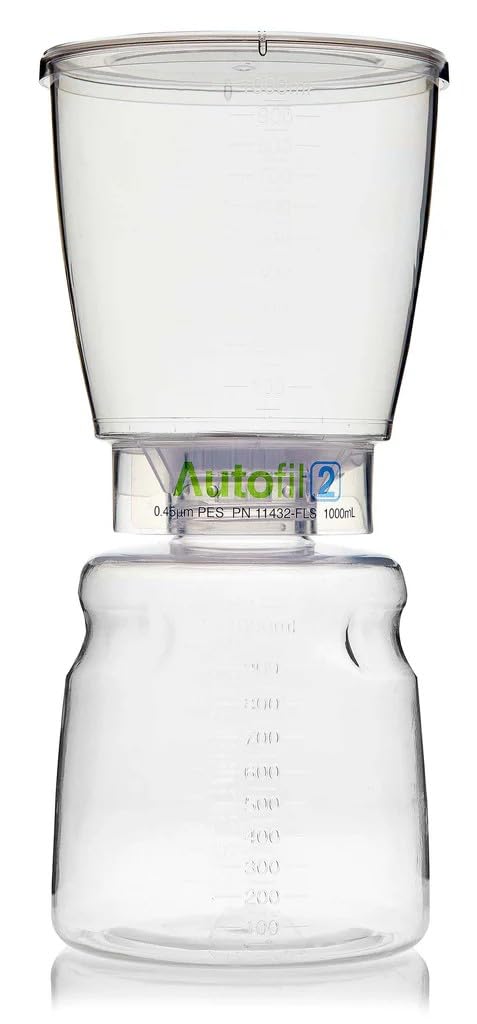 Foxx Life Sciences Autofil® 2 Bottle Top Filtration, Full Assembly, 1L, 0.22 µm PES Unit, Sterile, Pack of 12
