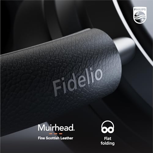 Image of Philips Fidelio L4 Flagship Over-Ear Wireless Headphones, Active Noise Canceling Pro+ (ANC), Hi-Res, Bluetooth Multipoint, Integrated Google Assistant, Wired or Wireless, for Audiophiles