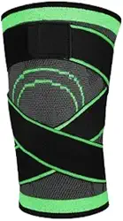 Joelheira de Compressão Ortopédica c/Tensor – Suporte Patelar com Silicone, Alívio de Dor, Estabilidade para Lesões e Esportes