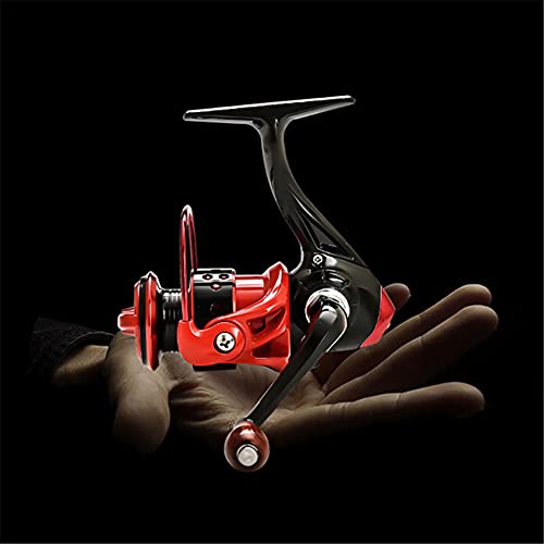 Mini-Spinnrolle, leichte Angelrolle, Übersetzungsverhältnis 4,8:1, robuster Aluminiumrahmen, ultraleichte, leistungsstarke Spinning-Angelrollen für das Fluss- / See- / Meeresangeln – Bild 4