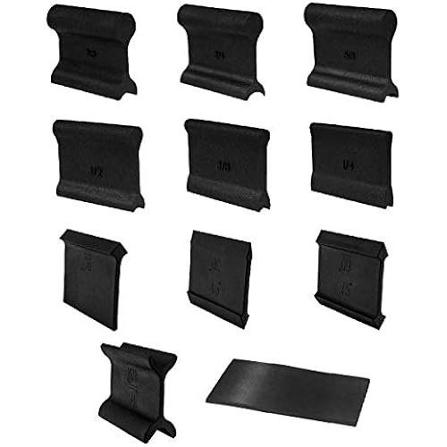 POWERTEC 21 Profile Sander, 10PCs Contour Sanding Grips with Woodworking Angle Sanding Pads for Convex, Concave & Detail Sanding, Sanding Tool for Wood Trim, Auto Body, Art, Crafts - 11PCs (71620)