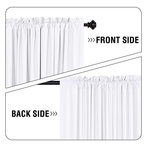 H.versailtex 100% Blackout White Curtains 84 Inches Long Full Light Blocking Curtain Draperies With Soft White Coating For Bedroom Living Room Thermal Insulated Window Treatment Set Of 2 Panels #TOP5