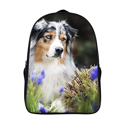 Sac à dos d'école pour soulager le dos des enfants avec design 3D Berger Australien