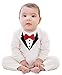 Inception Pro Infinite White - 4/9 Meses - Talla 70 - Traje - Mono - Mono - bebé - niño pequeño - bebé - Caballero - Mameluco - Mangas largas - Pajarita - Disfraz
