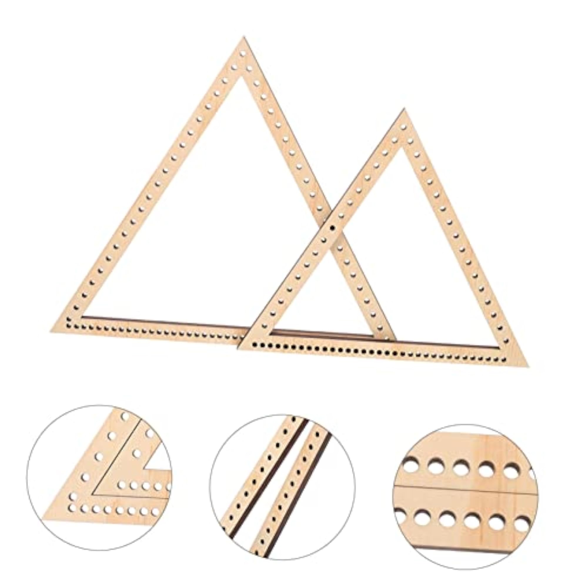 2pcs Handmade Tapestry Weaving Tool DIY Triangle Knitting Frames