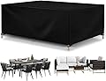 RUIZJOE Heavy Duty Patio Furniture Covers Waterproof, Patio Furniture Outdoor Sectional Sofa Set Patio Table and Chair Set Cover 73" L x 45" W x 44" H/ 185x115x112cm