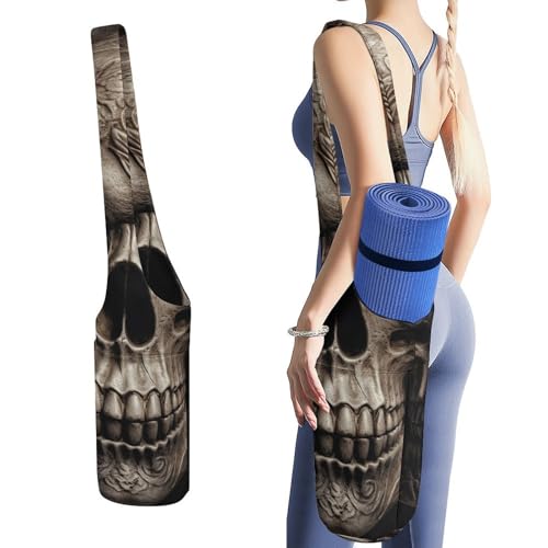 Sac de tapis de yoga en toile de qualité supérieure et finitions cuir rose