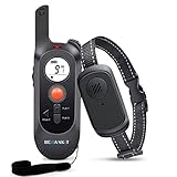 Rango remoto de 600 metros – El Collar Remoto de Entrenamiento está diseñado con tecnología RF434Mhz para proporcionar un rango de hasta 600 metros, con el que podrá entrenar fácilmente a su perro en el parque o en su patio; Tiras ajustables del collar, es apto para cuellos de tamaños desde 18 a 53 cm.