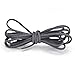 TamBee 2.6mm Leather String Cord Flat Leather Cord for Jewelry Making Elastic Leather Laces for Crafts, Leather Shoe Lace, Arts & Crafts 100 Yards (Dark Grey)