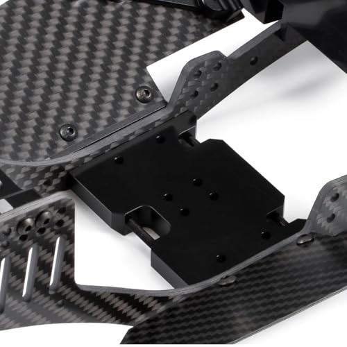 Image of 70mm Delrin Skid Plate with Adapter Plate for TGH 2.Low Transmission TGH-HH Transfer Case Element RC Axial 3 Gear Transmission Comp Builds