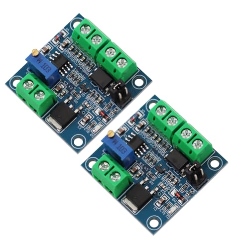 Heevhas Módulo de voltaje rotatorio PWM 0% -100% Voltaje PWM a 0V-10V Módulo convertidor de PWM a voltaje Módulo de voltaje PWM (2 piezas)