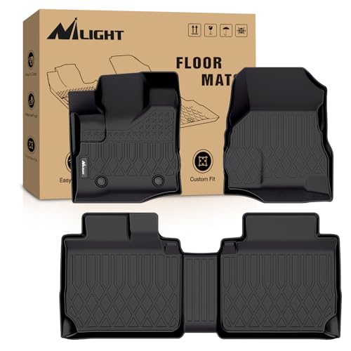 Image of Nilight TPE Floor Mats for Chevy Equinox GMC Terrain 2010 2011 2012 2013 2014 2015 2016 2017,All Weather Custom Fit Heavy Duty Floor Liners